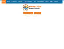 Tablet Screenshot of adventurousactivitycompany.co.uk